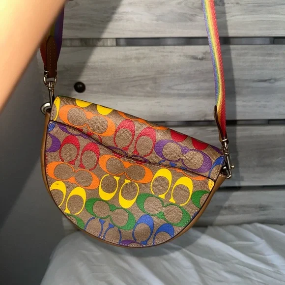 Coach Rainbow Signature Crossbody Bag - Picture 3 of 7